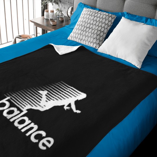 Discover Balance white logo Baby Blankets