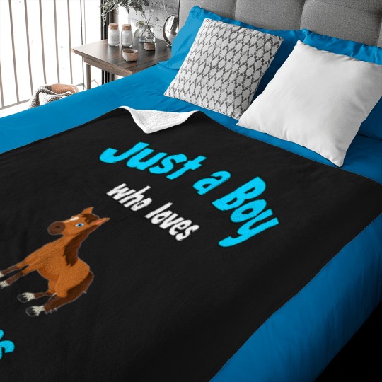 Discover Horse-Shirt-For-Boys--Children'S-Horse-T-Shirt Baby Blankets