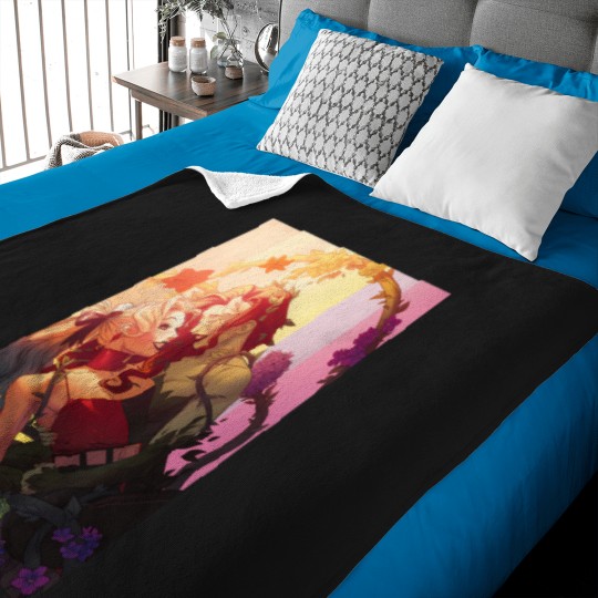 Discover Dc-Comics-Pride-Harley-Quinn--Poison-Ivy-Intertwined-T-Shirt Baby Blankets