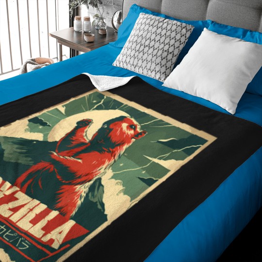 Discover Capybara Funny Capybara Rodent Capyzilla Funny Baby Blankets