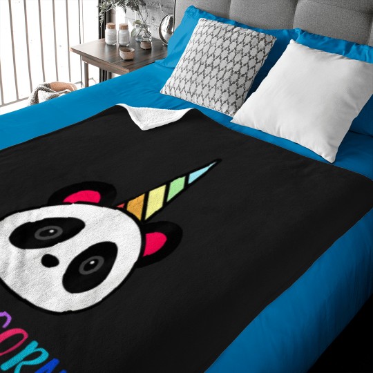 Discover Panda Unicorn Pandicorn  Family Chrismast Present Gift Baby Blankets