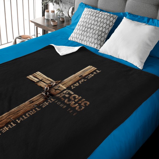 Discover Jesus The Way The Truth And The Life Vintage Christian Baby Blankets