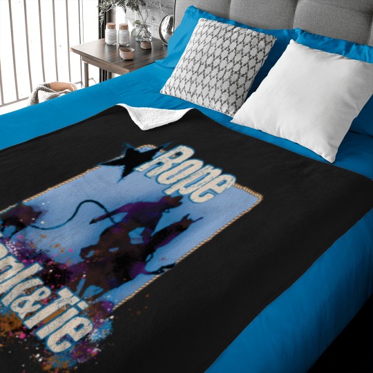 Discover Calf Roping Calf Roper Rodeo Rope Flank And Tie Novelty Baby Blankets