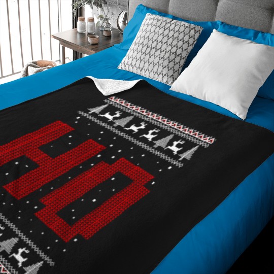 Discover Where My Ho'S At Ho Matching Couple Santa Ugly Christmas Baby Blankets