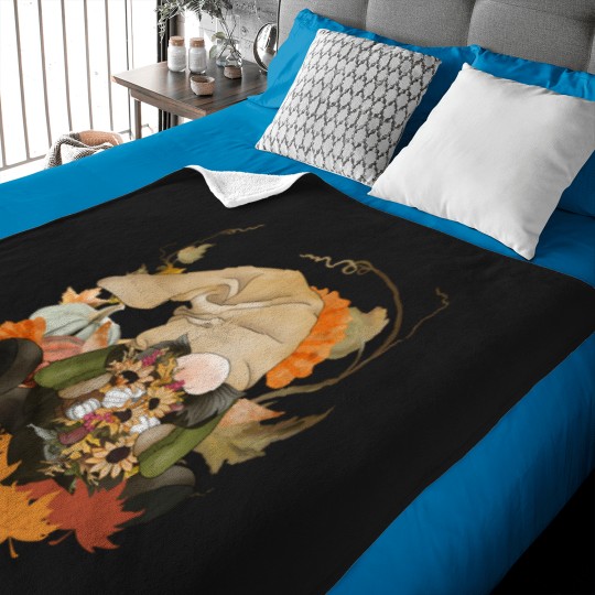 Discover Watercolor Woodland Fall Gnome T-Shirt Baby Blankets