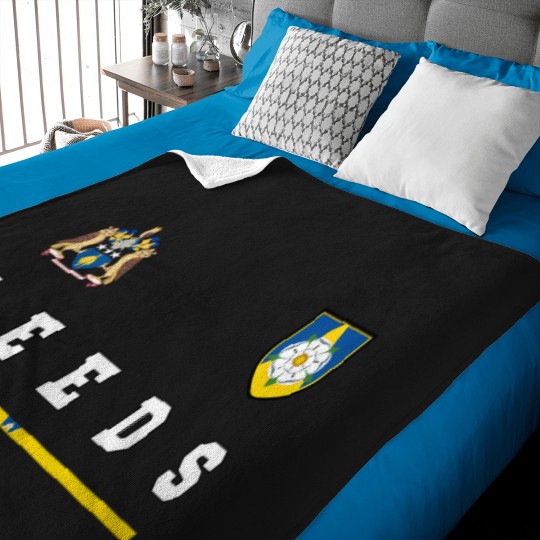 Discover Leeds Sportssoccer Jersey Flag Football Baby Blankets