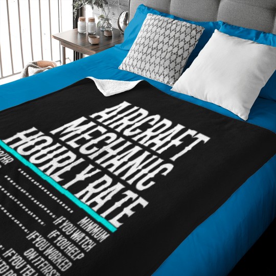 Discover Aircraft Mechanic Hourly Rate (1) T-Shirt Baby Blankets