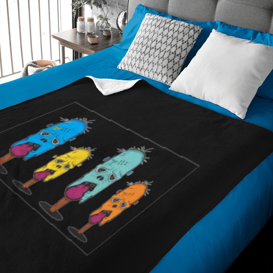 Discover Zombie Icecreme1 Baby Blankets