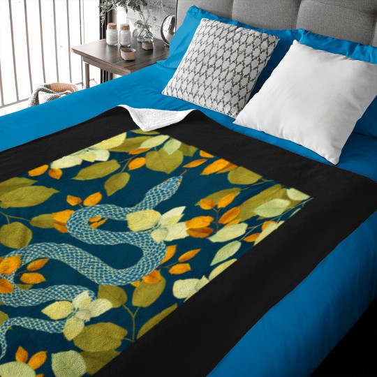 Discover Autumn Serpent Garden Baby Blankets
