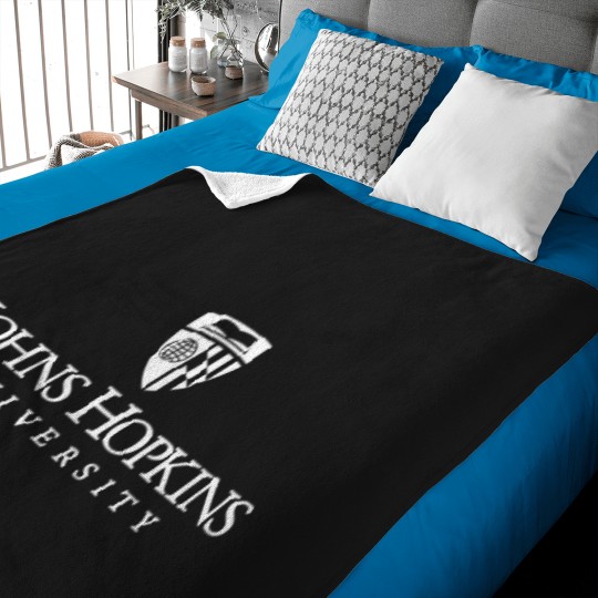 Discover Johns Hopkins White Classic Baby Blankets