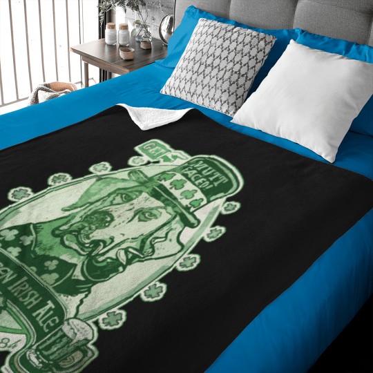 Discover 47 Green Irish Ale Label Baby Blankets