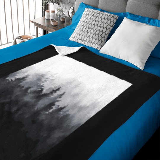 Discover The-Heart-Of-My-Heart--Midwinter-Blues-Gothic-Ravencore-Forest-With-Cascadia-Trees-Covered-In-Magic-Fog T-Shirt Baby Blankets