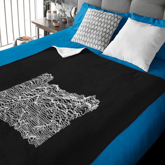 Discover Oregon  Unknown Elevations Without Text Plot Baby Blankets