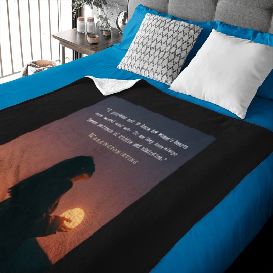 Discover Washington Irving quote: I profess not to know how women's hearts are wooed and won me they have always been matters of riddle admiration Baby Blankets