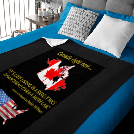 Discover Canada right now Baby Blankets