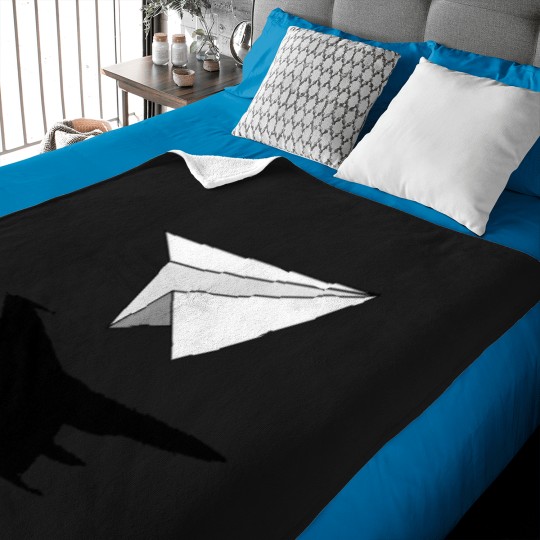 Discover Aeronautical-Engineer-Paper-Airplane-T-Shirt Baby Blankets