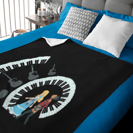 Discover Piano And Guitar 3856 Baby Blankets