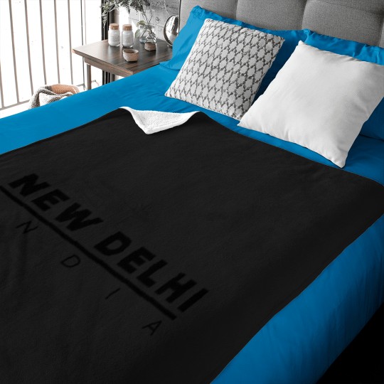 Discover New Delhi - India Simple and aesthetic Design Sticker many more Baby Blankets