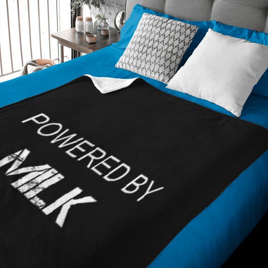 Discover Milk Lover - Powered By Milk T-Shirt Baby Blankets