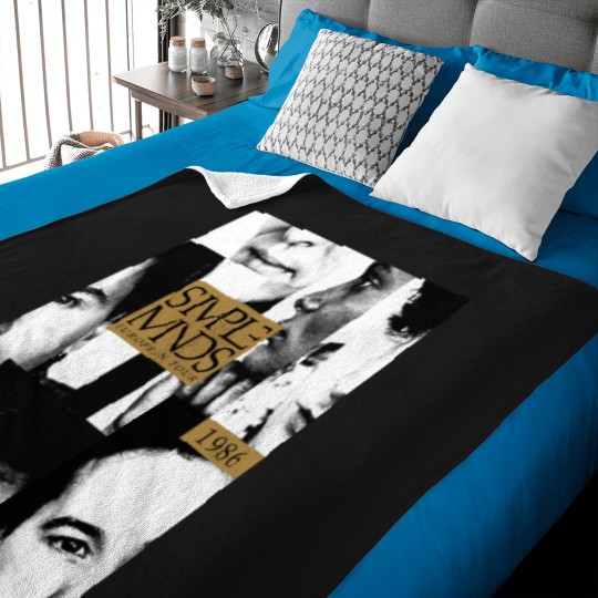 Discover Simple Minds - Once Upon A Time European Tour 1986 Baby Blankets
