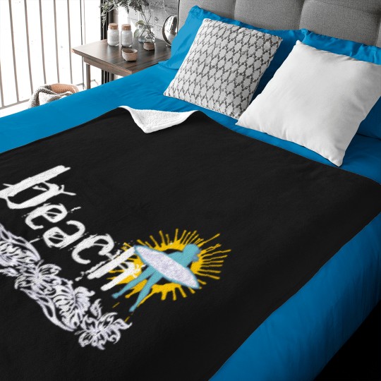 Discover Beach Surfing Girl Surf Sun Surfer Women Baby Blankets
