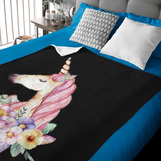 Discover unicorse unicorn Baby Blankets