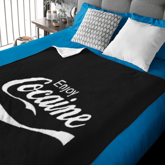 Discover Enjoy Cocaine T-Shirt Baby Blankets