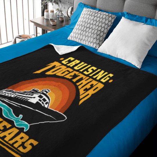 Discover 3Rd Wedding Anniversary Cruise 3 Years Couples Vacation Baby Blankets
