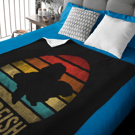 Discover Gold Fish Goldie Goldfish Retro Sunset Baby Blankets