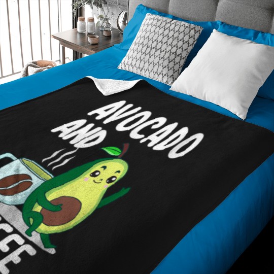 Discover Womens Avocado And Coffee Lover Gift Keto Vegan Vegetarian Avocado209 Baby Blankets