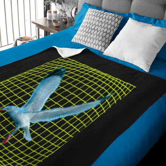 Discover the seagull matrix Active Baby Blankets