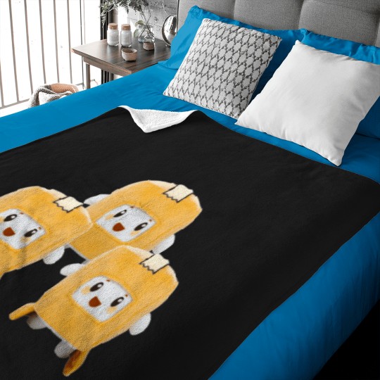 Discover o I am 3 Boxy lankybox Baby Blankets
