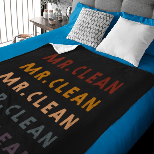 Discover 8008-Mr.-Clean-Retro-T-Shirt Baby Blankets