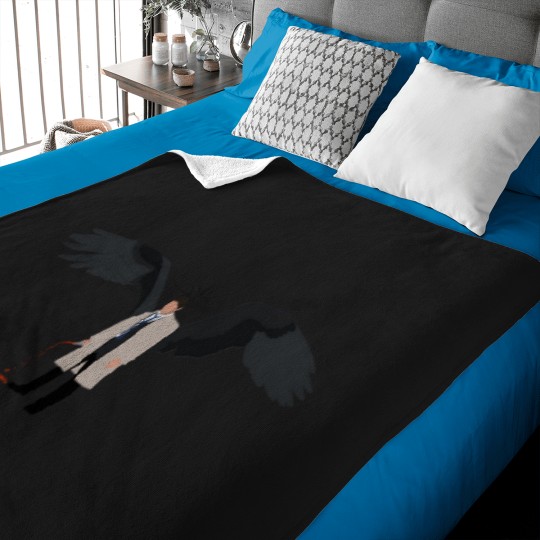 Discover 2862-Warrior-Of-Heaven-Baseball--Sleeve-T-Shirt Baby Blankets