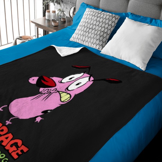 Discover scare The courage Pink color animalgift for fans Baby Blankets
