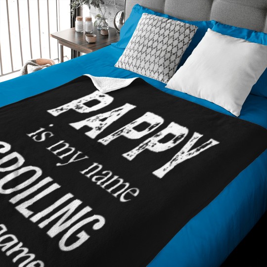 Discover Pappy-Is-My-Name-Grandpa-Grandfather-T-Shirt Baby Blankets