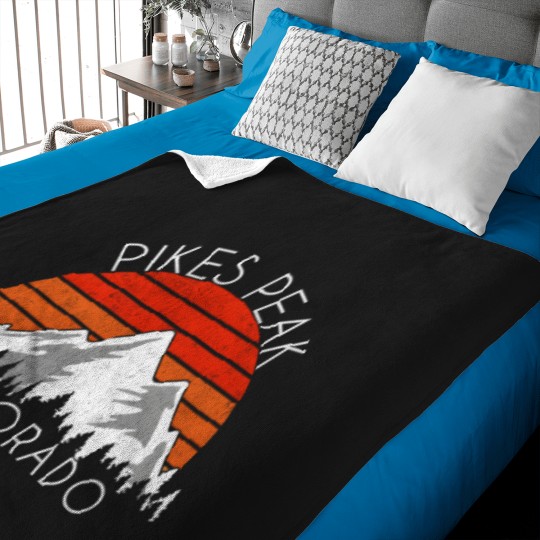 Discover Pikes Peak Colorado Distressed Baby Blankets