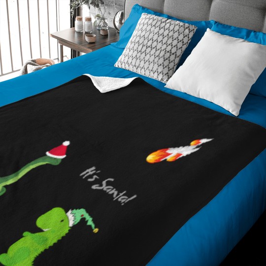 Discover It'S-Santa---Silly-Dinosaurs-Extinction T-Shirt Baby Blankets
