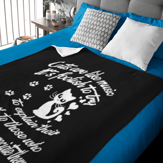 Discover Cats-Are-Like-Music-Tee T-Shirt Baby Blankets