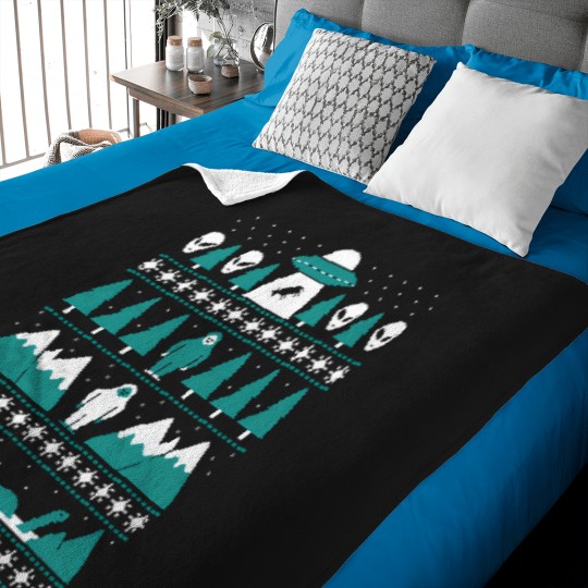 Discover Paranormal Christmas Sweater Baby Blankets