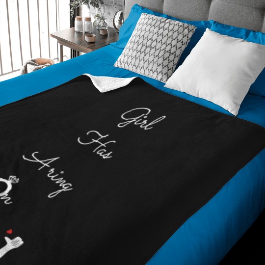 Discover Engaged  Married Women T-Shirt Baby Blankets