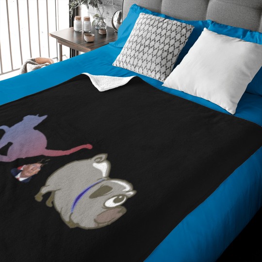 Discover Cats And Dogs Against Trump Baby Blankets