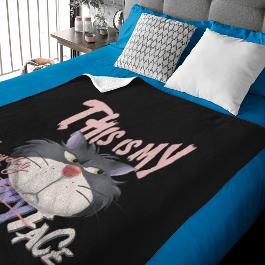 Discover Disneyyy-Villains-Lucifer-This-Is-My-Everyday-Happy-Face-Logo-T-Shirt Baby Blankets