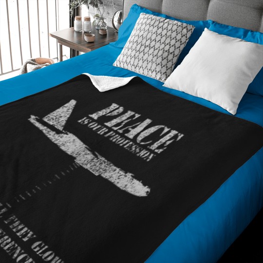 Discover Retro-B52-Bomber-Plane-Funny-Nuke-Saying-T-Shirt Baby Blankets