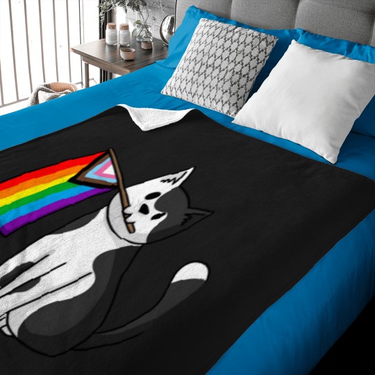 Discover Progress Pride  Pride Cat Baby Blankets