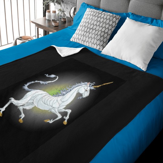 Discover I Believe in Unicorns Baseball ¾ Sleeve Baby Blankets