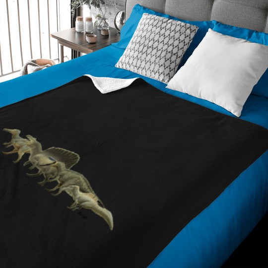 Discover Spinosauridae.-Spinosaurus-Family-Dinosaurs.-Paleoart T-Shirt Baby Blankets