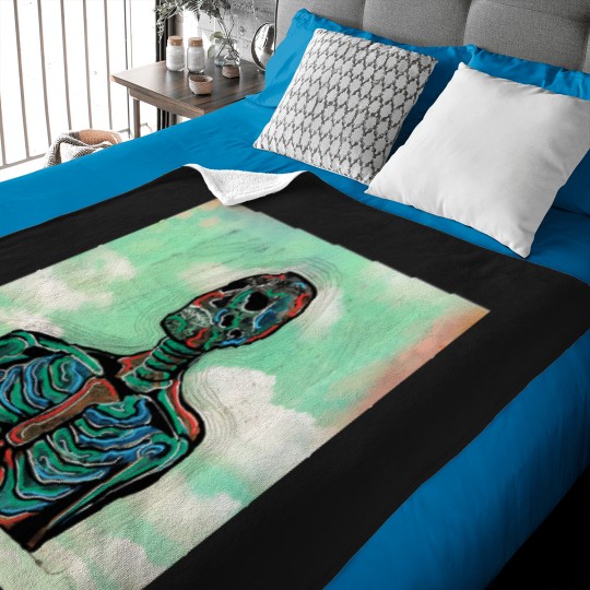 Discover Skeleton geli print Baby Blankets