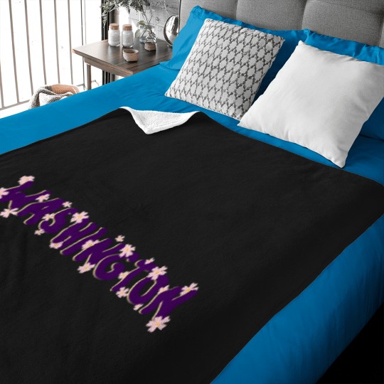 Discover washington w flowers Baby Blankets