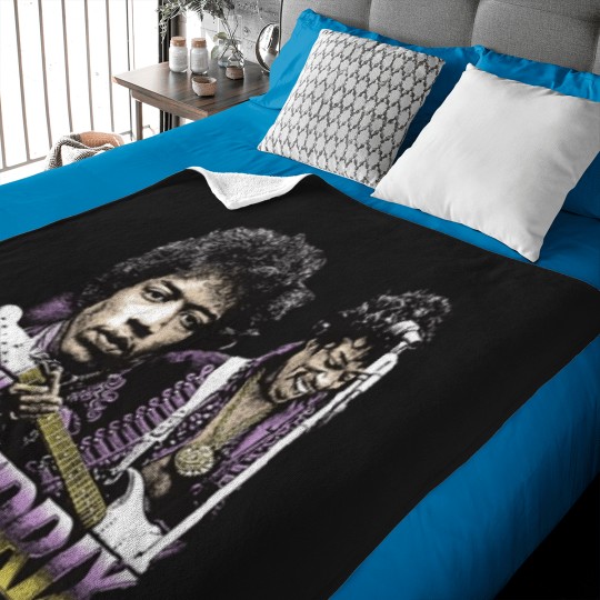 Discover Jimi Hendrix Rock Jimi Hendrix Vintage Music Baby Blankets